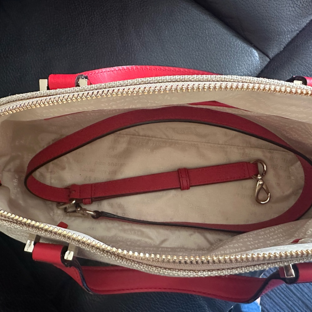 Kate Spade Red and Cream Crossbody Bag